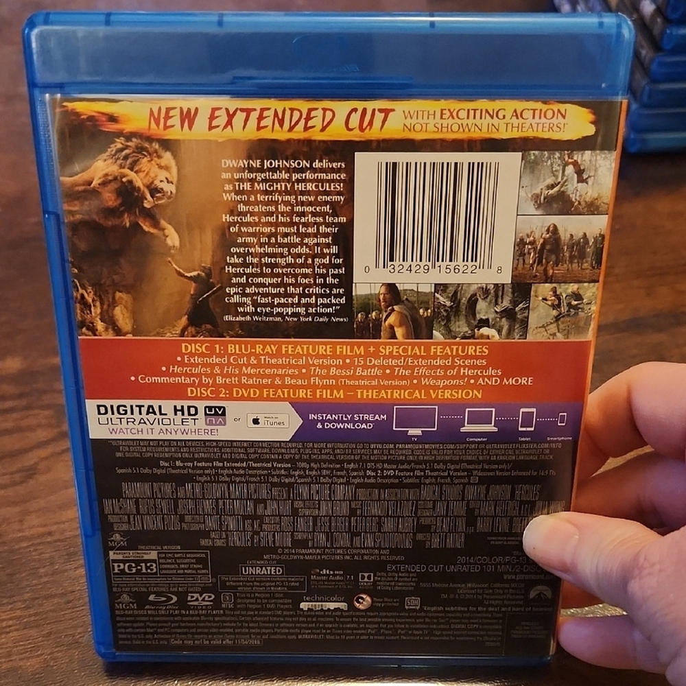 3/$15 Hercules Blu-ray + DVD Movie When Bundled - Picture 2 of 6